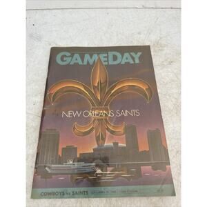 1983 Dallas Cowboys vs New Orleans Saints Gameday Program